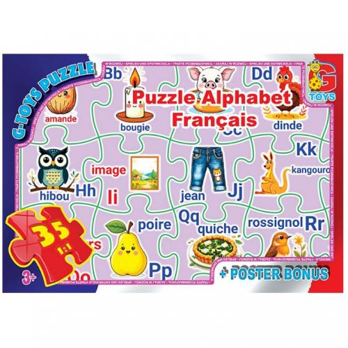 Пазли "Французька Абетка", 35 ел мініатюра фото 1 Пазли "Французька Абетка", 35 ел мініатюра фото 1