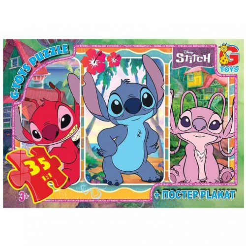Пазли із серії "Stitch", 35 ел мініатюра фото 1 Пазли із серії "Stitch", 35 ел мініатюра фото 1