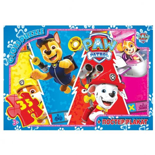 Пазли із серії "Paw Patrol" (Цуценячий патруль), 35 ел мініатюра фото 1 Пазли із серії "Paw Patrol" (Цуценячий патруль), 35 ел мініатюра фото 1