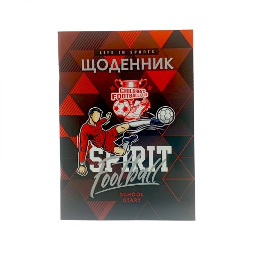 Дневник, футболист.  143х200 мм, 40 л.  мініатюра фото 1
