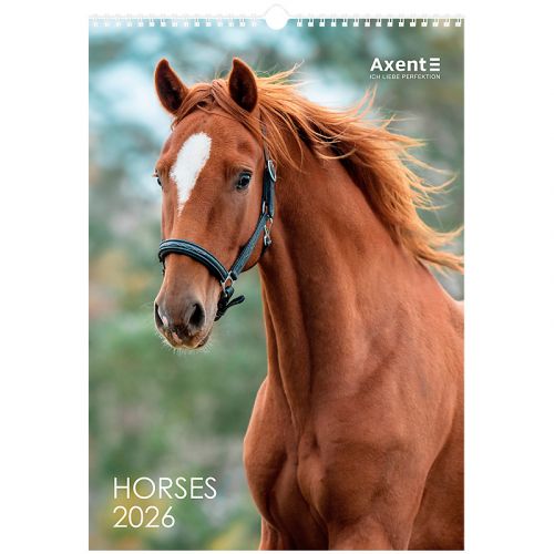 Календар настінний А3 2026 р. , Horses  мініатюра фото 1