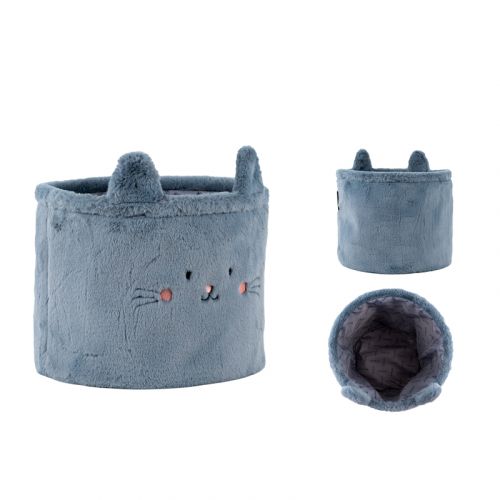 Кошик для зберігання 3100 Cute Cat 30х25 см, плюшевий  мініатюра фото 1