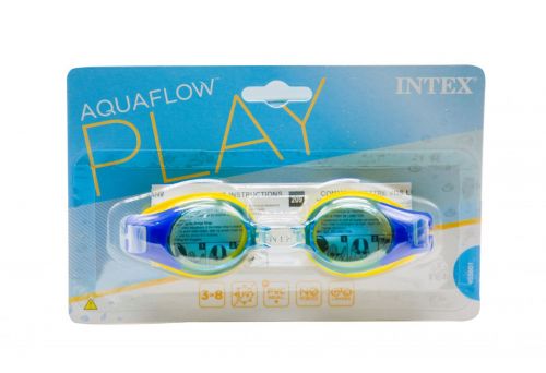 Уценка.  Окуляри для плавання "Junior Goggles" (сині) - Розклеєна упаковка  мініатюра фото 1