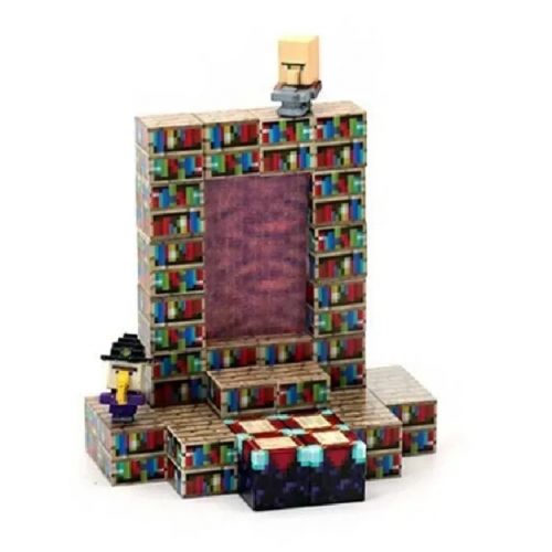 Конструктор магнітний "Майнкрафт / Minecraft " 35 елементів, фігурки героїв, в коробці  мініатюра фото 1