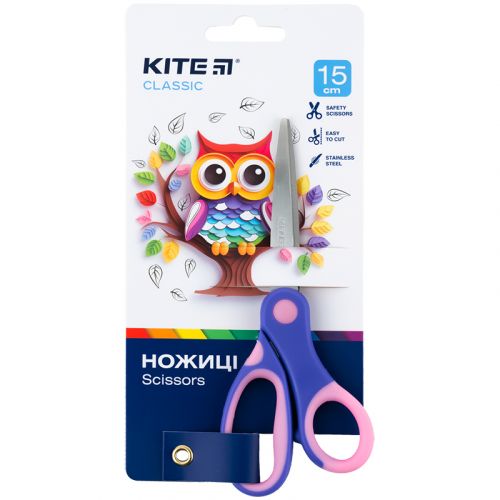 Ножиці дитячі, 15см Kite Classic мініатюра фото 1 Ножиці дитячі, 15см Kite Classic мініатюра фото 1