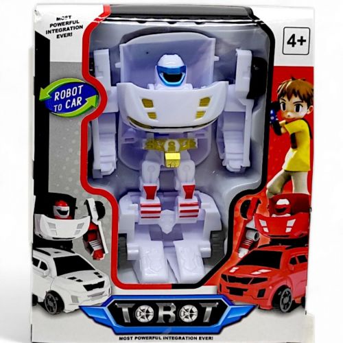 Уцінка.  Робот-трансформер "Тобот (Tobot)", 11 см, білий - ПОМ`ЯТА УПАКОВКА  мініатюра фото 1