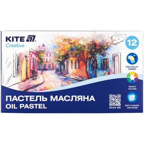 Пастель масляна, 12 кольорів Creative  мініатюра фото 1 Пастель масляна, 12 кольорів Creative  мініатюра фото 1