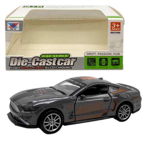 Машинка 1:32 металева MUSTANG COBRA (СІРИЙ)  мініатюра фото 1
