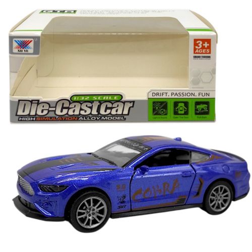 Машинка 1:32 металева MUSTANG COBRA (СИНІЙ)  мініатюра фото 1