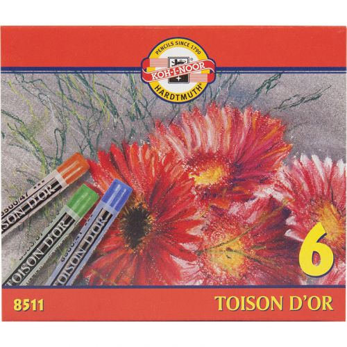 Крейда-пастель TOISON D'OR,  6 кол.  мініатюра фото 1 Крейда-пастель TOISON D'OR,  6 кол.  мініатюра фото 1