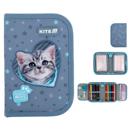 Пенал Kite 1 від. , 2 відв. , з наповненням 622H-3 SP мініатюра фото 1 Пенал Kite 1 від. , 2 відв. , з наповненням 622H-3 SP мініатюра фото 1