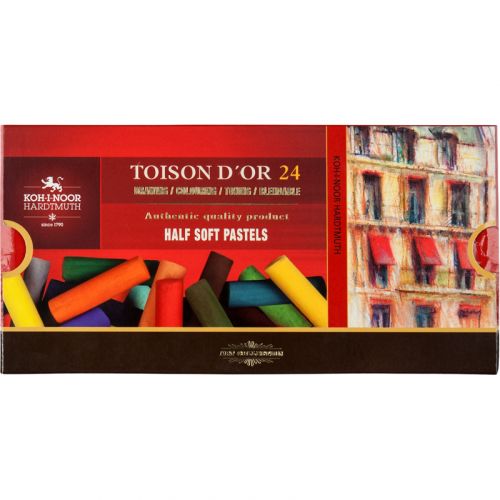 Крейда-пастель TOISON D'OR, 1/2, 24 кол.  мініатюра фото 1 Крейда-пастель TOISON D'OR, 1/2, 24 кол.  мініатюра фото 1