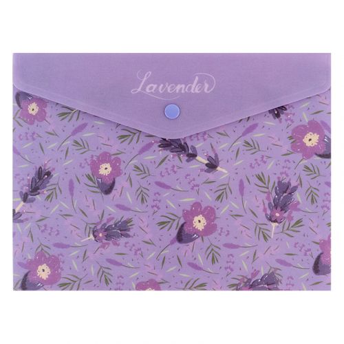 Папка на кнопці А5+ Lavender-1 мініатюра фото 1 Папка на кнопці А5+ Lavender-1 мініатюра фото 1