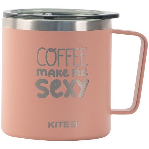 Термокружка 400 мл, пудра Coffee makes me sexy мініатюра фото 1 Термокружка 400 мл, пудра Coffee makes me sexy мініатюра фото 1