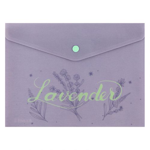 Папка на кнопці А5+ Lavender-2 мініатюра фото 1 Папка на кнопці А5+ Lavender-2 мініатюра фото 1
