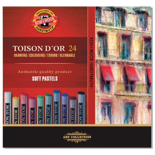Крейда-пастель TOISON D'OR, 24 кол. мініатюра фото 1 Крейда-пастель TOISON D'OR, 24 кол. мініатюра фото 1