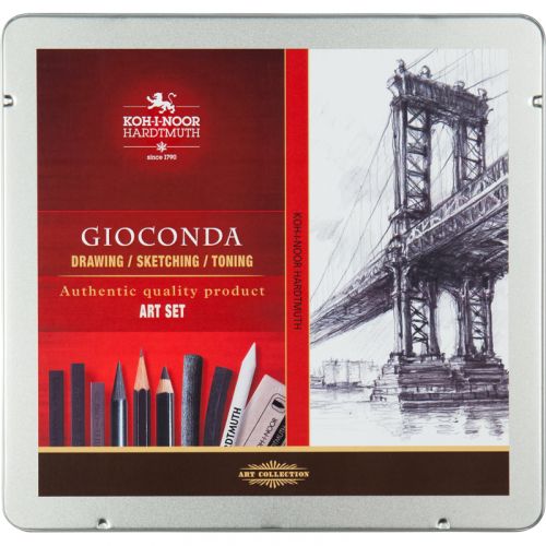 Набір художній Gioconda 8898, 23 предмети, мет. уп. мініатюра фото 1 Набір художній Gioconda 8898, 23 предмети, мет. уп. мініатюра фото 1