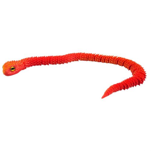 Іграшка рухлива 3D Змія 45 cм (ЧЕРВОНА)  мініатюра фото 1