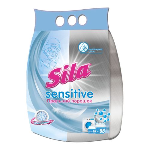 Sila пральний порошок 1,2кг Sensitive п/пак  мініатюра фото 1
