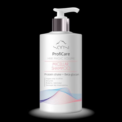 Sansi ProfiCare Hair міцелярний шампунь 900мл magic volume  мініатюра фото 1