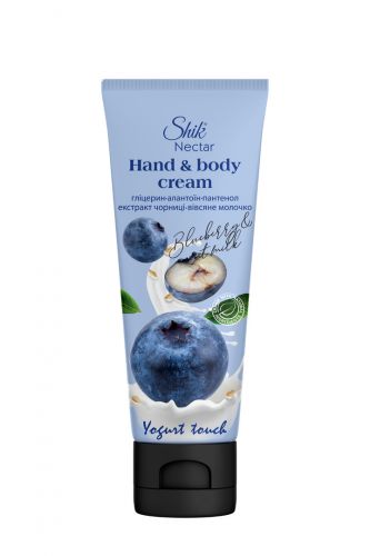 Shik Nectar YOGURT TOUCH Крем д/рук і тіла 75мл Екстракт чорниці та вівсяного молока  мініатюра фото 1