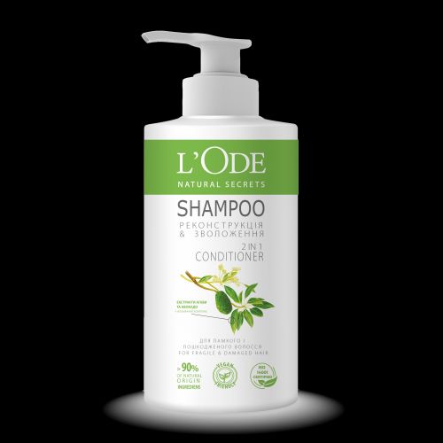 L'Ode Natural Secrets шампунь 900гд/ламкого та пошкодженого волосся  мініатюра фото 1