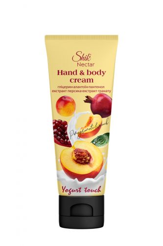 Крем для рук і тіла "Shik Nectar YOGURT TOUCH", 75мл, Екстракти персика та гранату  мініатюра фото 1