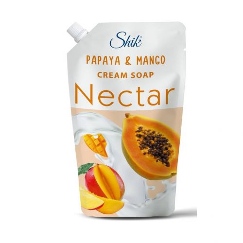 Рідке крем-мило "Shik Nectar", дой-пак 460 мл, папайя та манго  мініатюра фото 1
