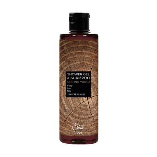 Гель-шампунь "Shik" 400г Men Strong Wood  мініатюра фото 1