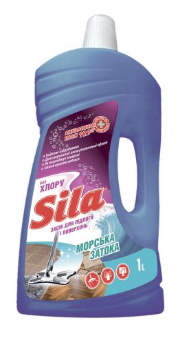 Засіб для підлоги та поверхонь "SILA" 1,0 л Морська затока  мініатюра фото 1