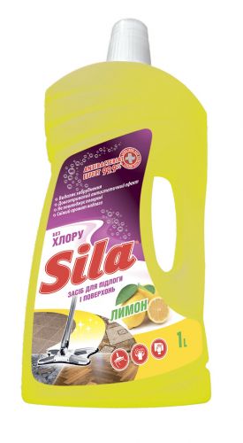 Засіб д/підлоги та поверхонь "SILA" 1,0 л Лимон  мініатюра фото 1