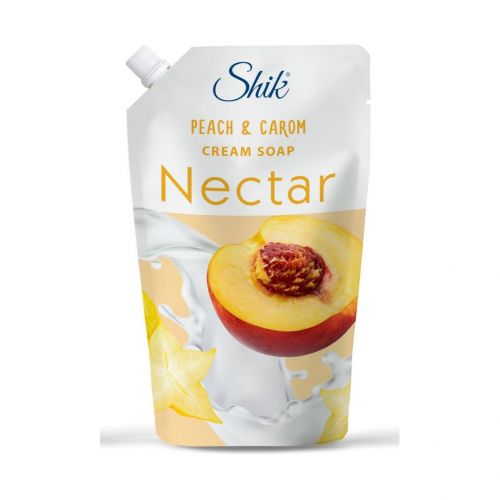 Рідке крем-мило"Shik Nectar" дой-пак 900мл персик та карамболь  мініатюра фото 1