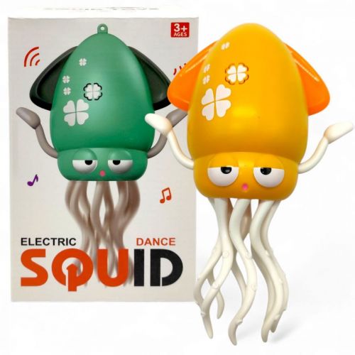 Танцующий кальмар (осьминог), детская музыкальная интерактивная игрушка (ЖЕЛТЫЙ) картинка Танцующий кальмар (осьминог), детская музыкальная интерактивная игрушка (ЖЕЛТЫЙ) фото