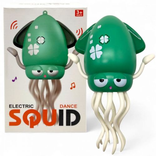 Танцующий кальмар (осьминог), детская музыкальная интерактивная игрушка (ЗЕЛЕНЫЙ) картинка Танцующий кальмар (осьминог), детская музыкальная интерактивная игрушка (ЗЕЛЕНЫЙ) фото