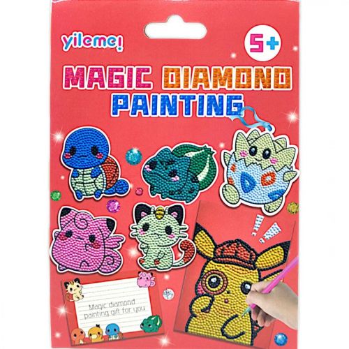 Уцінка. Алмазна мозаїка "Magic Diamond Painting: Покемони" - Помята упаковка, фото