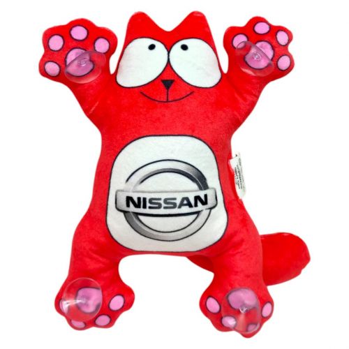 Котик Саймон на присосках 24 см NISSAN (ЧЕРВОНИЙ)  мініатюра фото 1