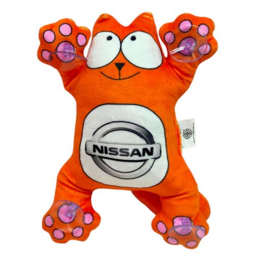 Котик Саймон на присосках 24 см NISSAN (ПОМАРАНЧЕВИЙ)  мініатюра фото 1