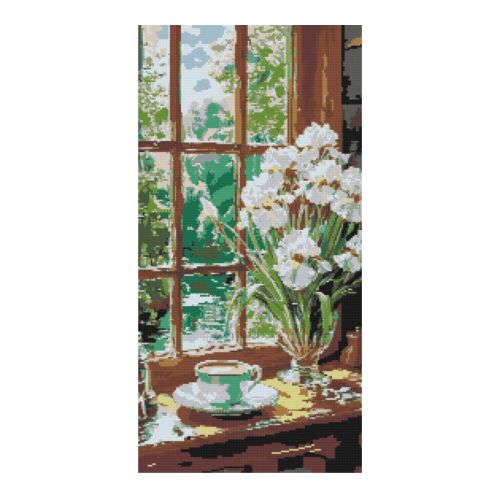 Алмазная мозаика/вышивка Кофейная гармония 40*80 см  мініатюра фото 1