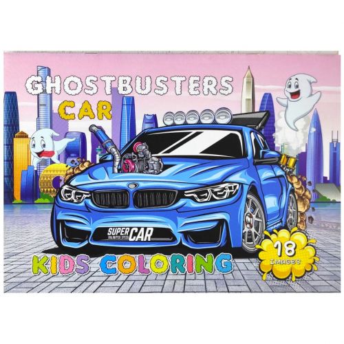 Розфарбовка,210х297 мм, (GHOSTBUSTERS CAR)  мініатюра фото 1
