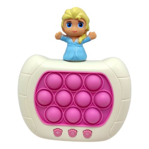Електронна гра "Finger Press Pop-It Console.  Крижане серце.  Ельза" (фігурка героя, 4 режими, англ)  мініатюра фото 1
