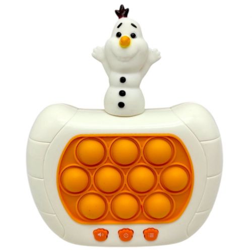 Електронна гра "Finger Press Pop-It Console.  Крижане серце.  Олаф" (фігурка героя, 4 режими, англ)  мініатюра фото 1