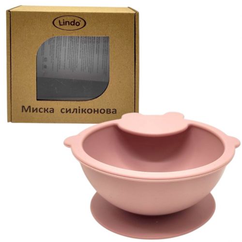 Мисочка силіконова (рожевий)  мініатюра фото 1
