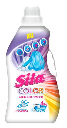 Засіб для прання "Sila" 4л Color  мініатюра фото 1
