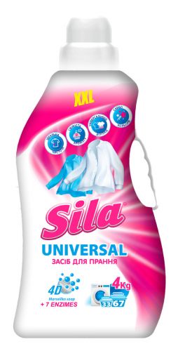 Засіб для прання "Sila" 4л Universal  мініатюра фото 1