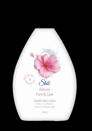 Гель для душу "Shik" 900г Deluxe  Зелений чай та лотос  мініатюра фото 1