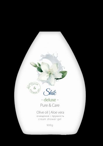 Гель для душа "Shik" 900г Deluxe Олія маслини та алое  мініатюра фото 1