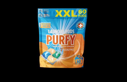 Purfy засiб для прання в капсулах (60шт*19г)  мініатюра фото 1