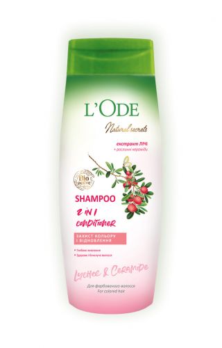 L'Ode Natural secrets, шампунь 400г для фарбованого волосся  мініатюра фото 1