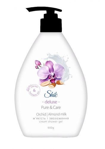 Shik гель для душу (900г) Deluxe Orchid & Almond milk  мініатюра фото 1