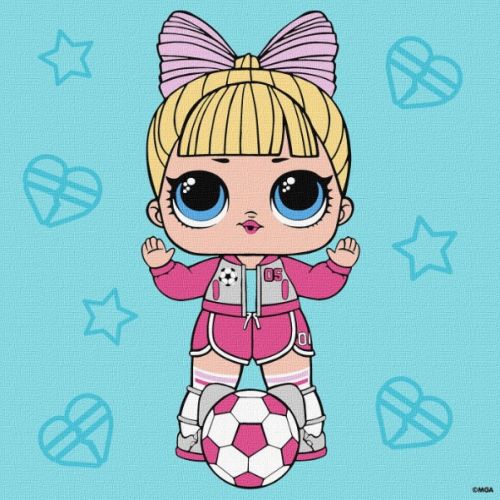 Картина за номерами  "L. O. L Surprise! Game on.  Suite Princess" 25x25см  мініатюра фото 1